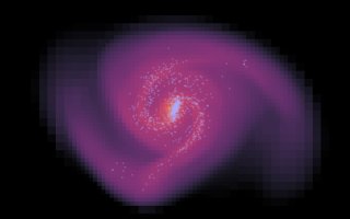 První simulace vzniku galaxií bez temné hmoty